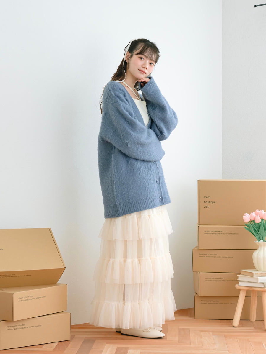 ロングチュールスカート