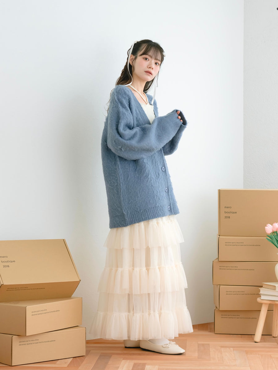 ロングチュールスカート