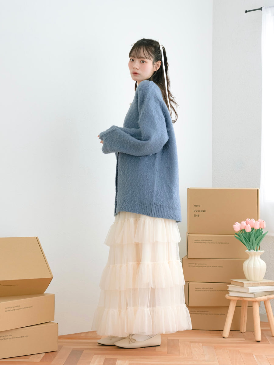 ロングチュールスカート