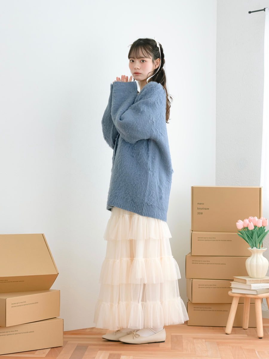 ロングチュールスカート