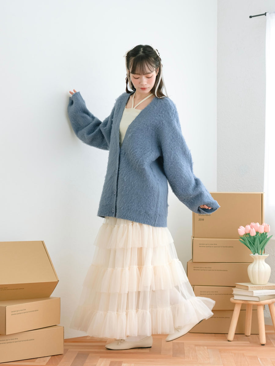 ロングチュールスカート