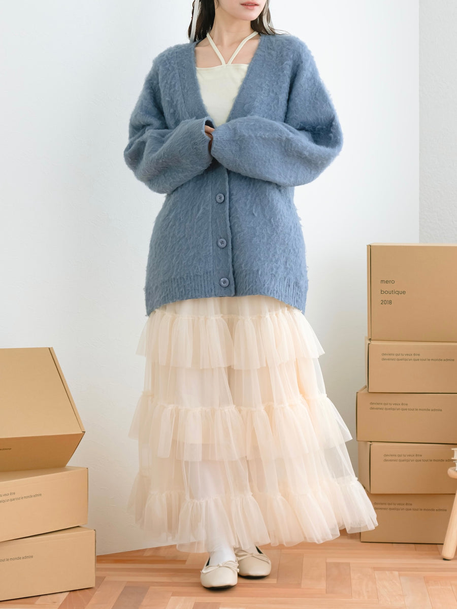 ロングチュールスカート