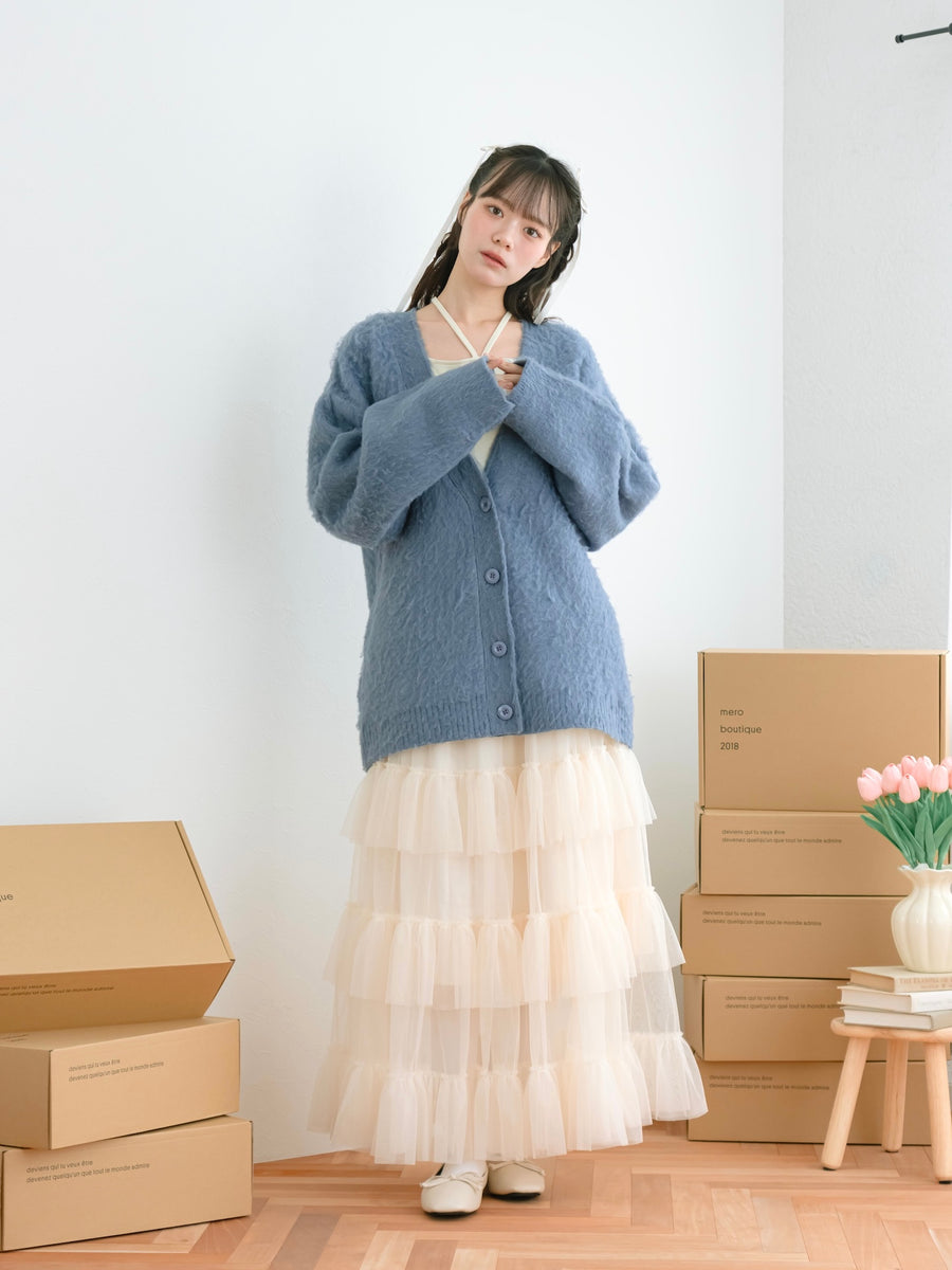 ロングチュールスカート