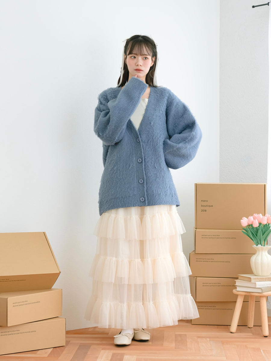 ロングチュールスカート