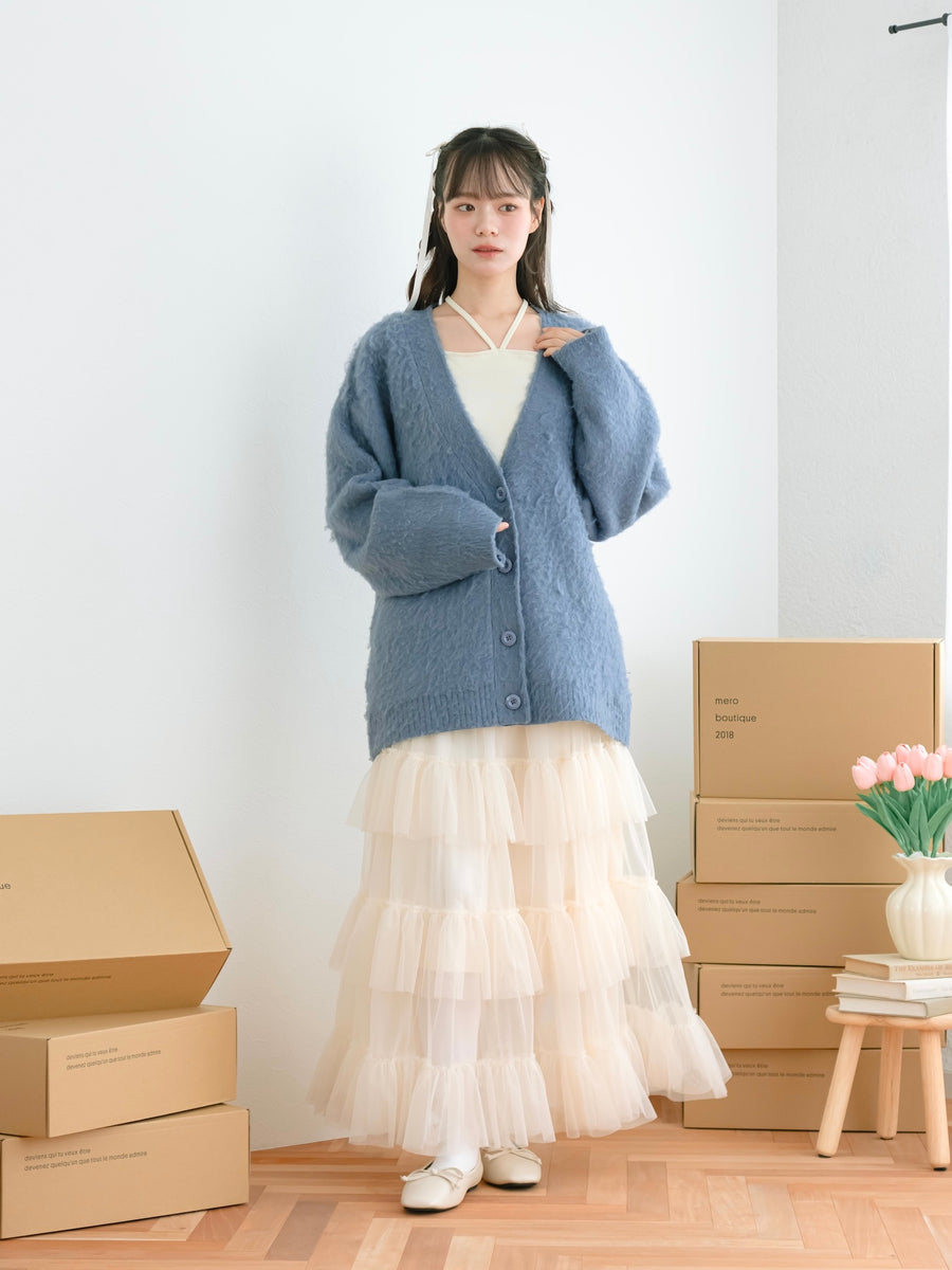 ロングチュールスカート