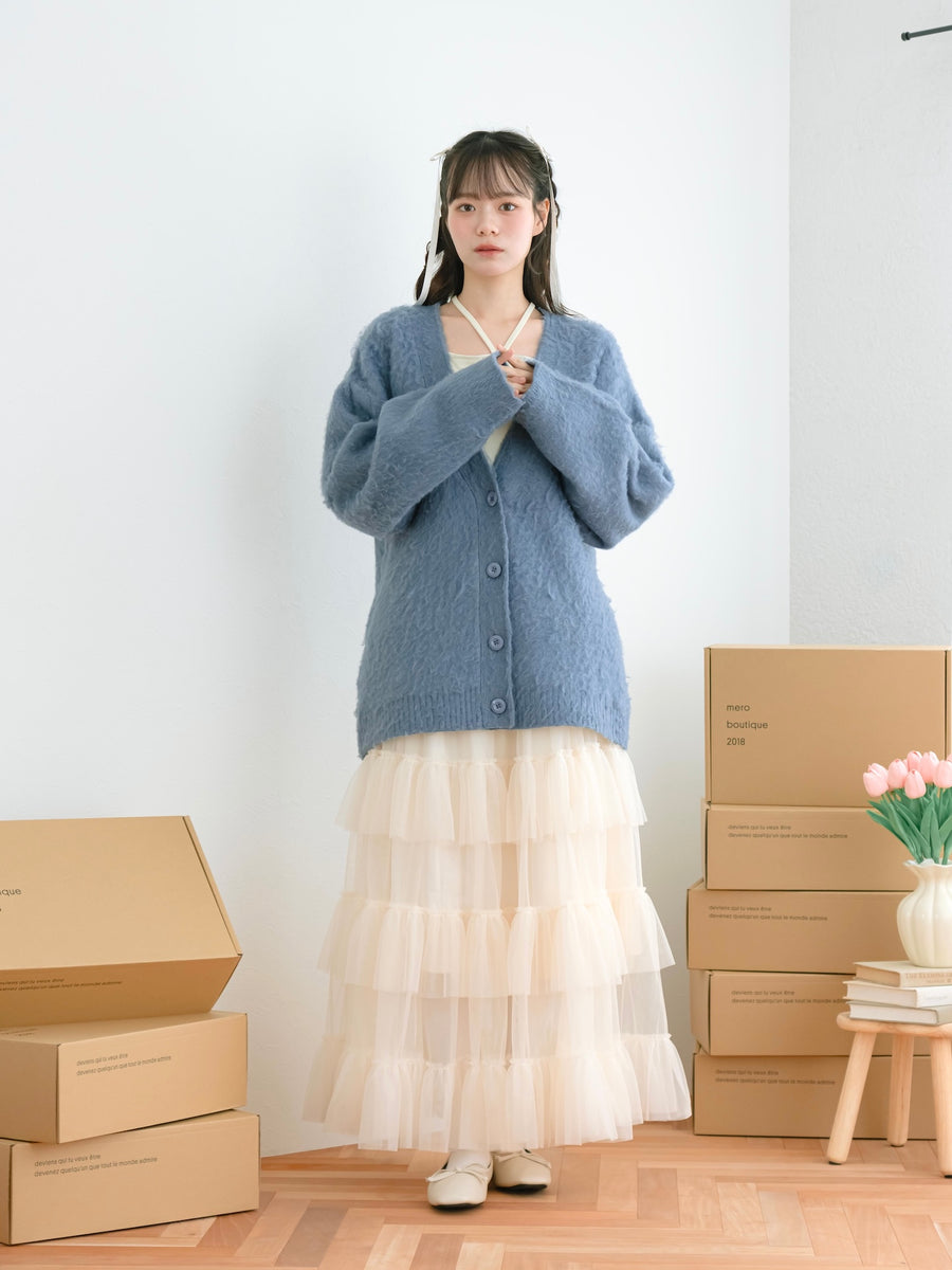 ロングチュールスカート