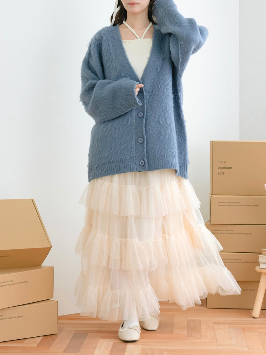 ロングチュールスカート