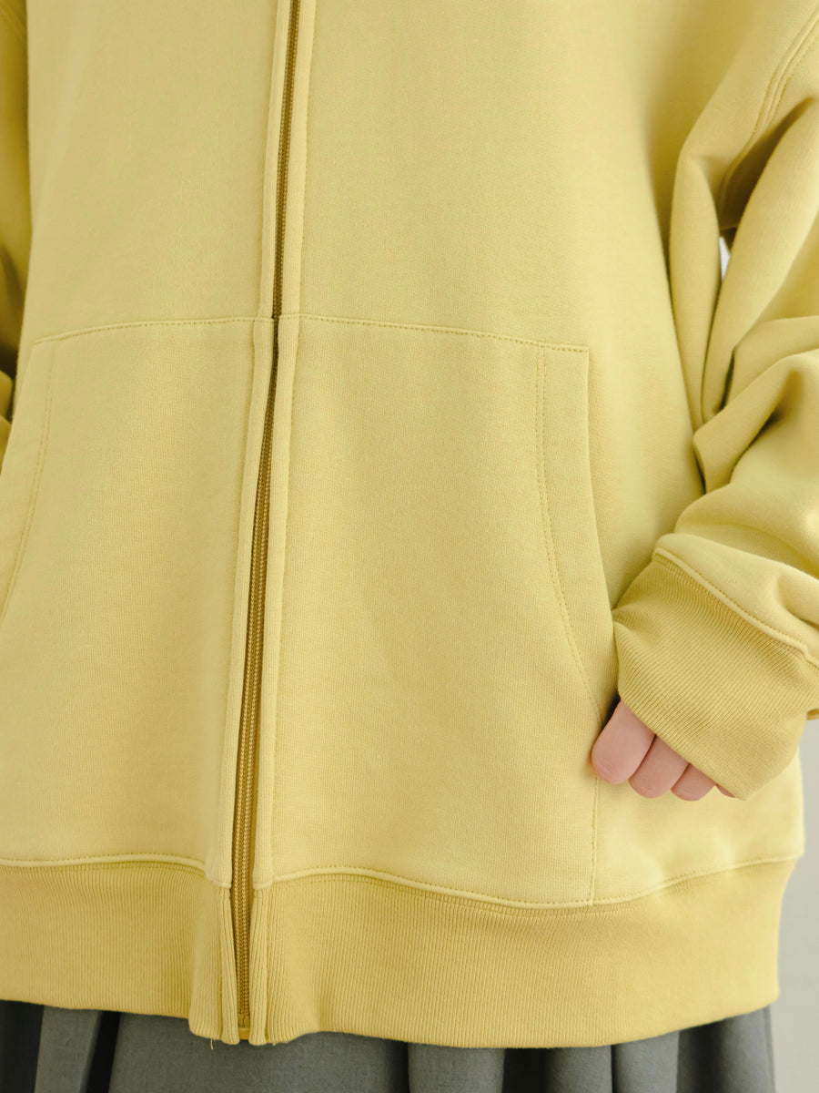 Oversized zip hoodie