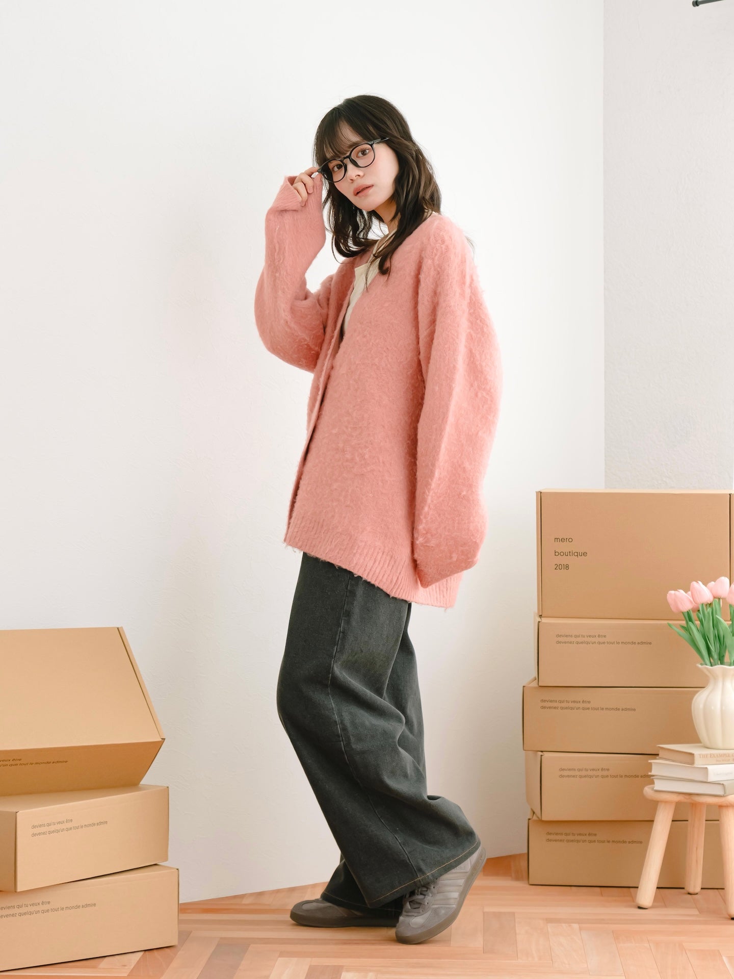 シャギーニットカーディガン – mero boutique 2018