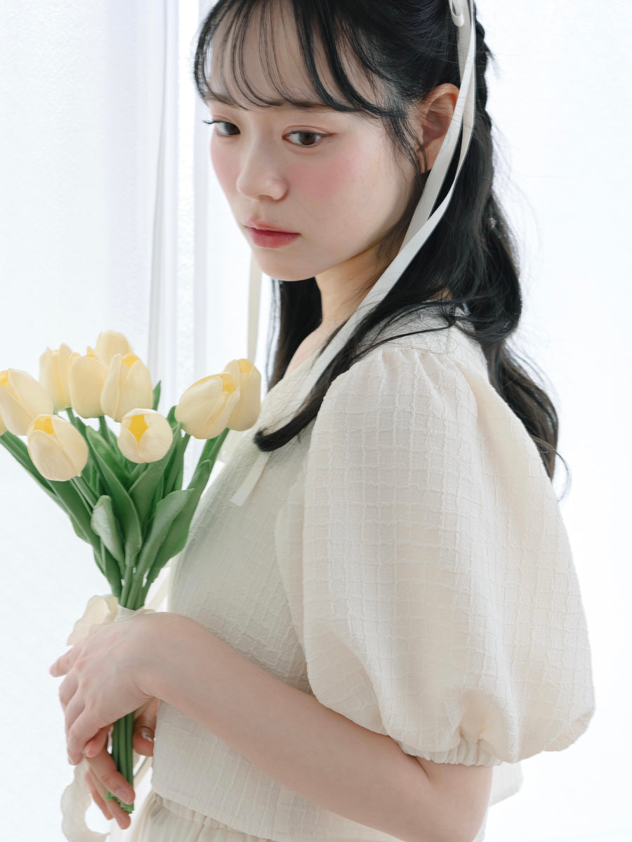 リボンボレロカーディガン