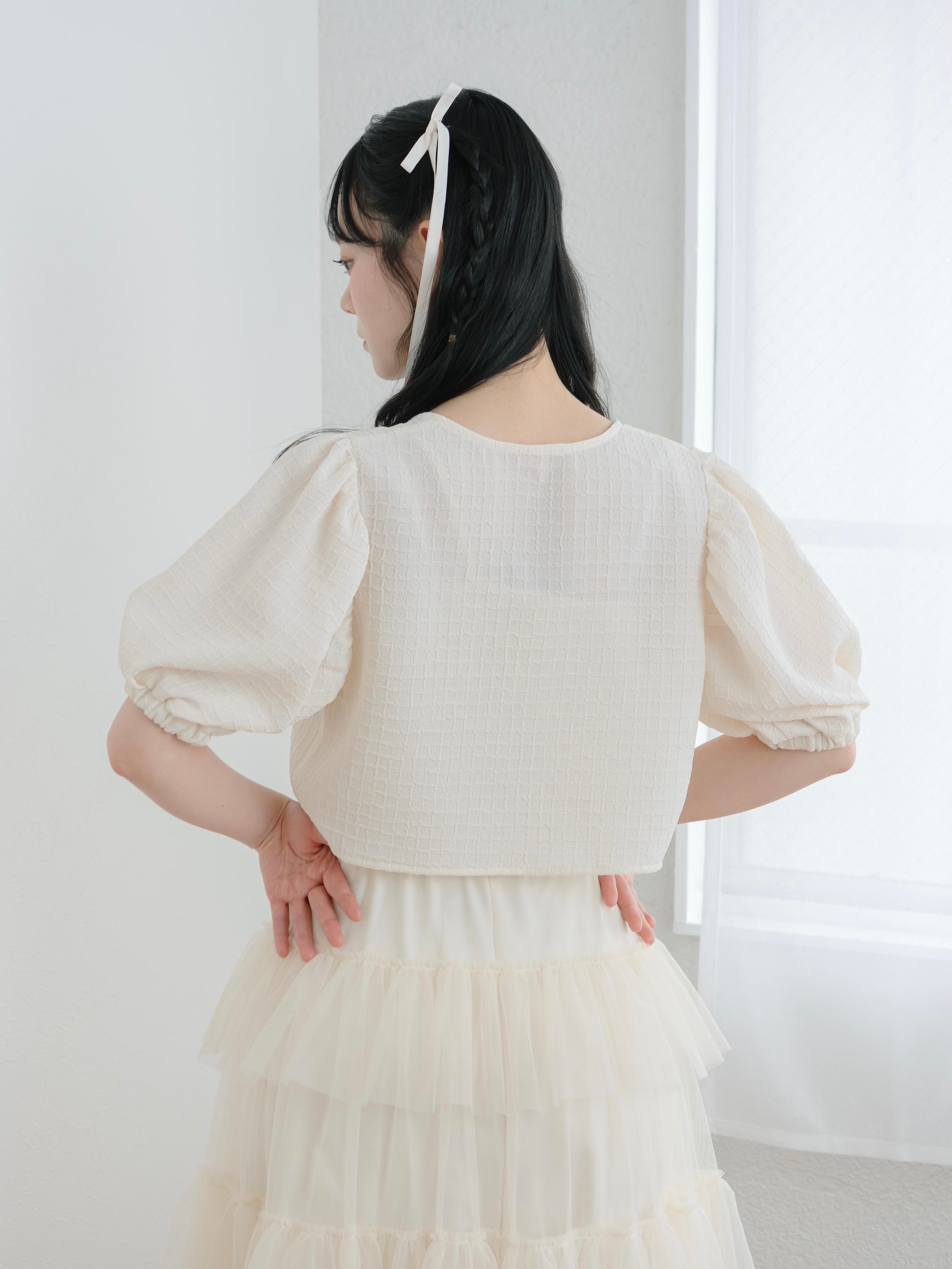 リボンボレロカーディガン – mero boutique 2018