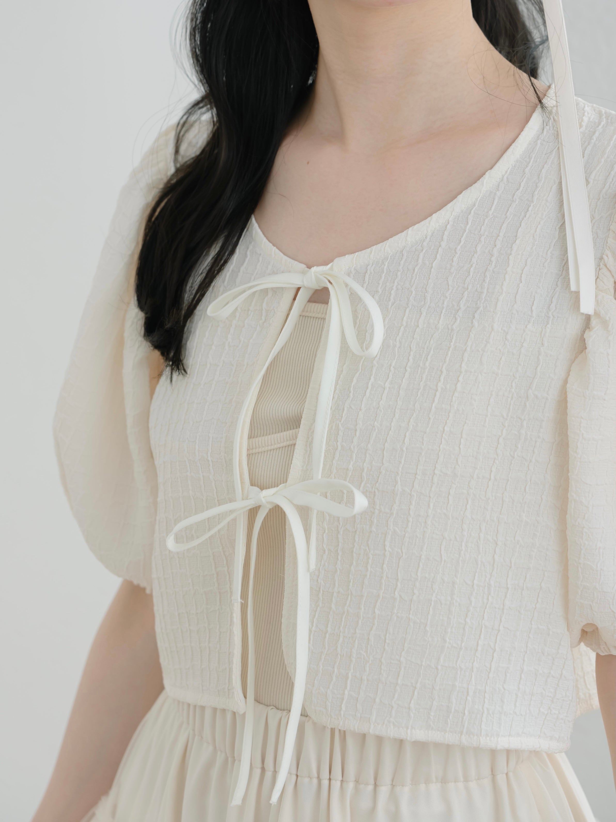 リボンボレロカーディガン – mero boutique 2018