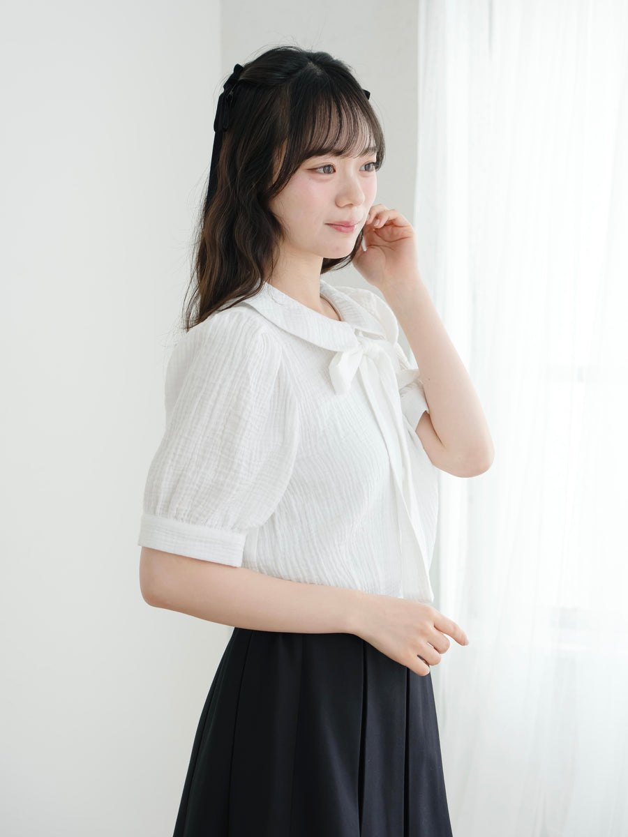 まるえりガーゼサマーブラウス【7月21日発売】