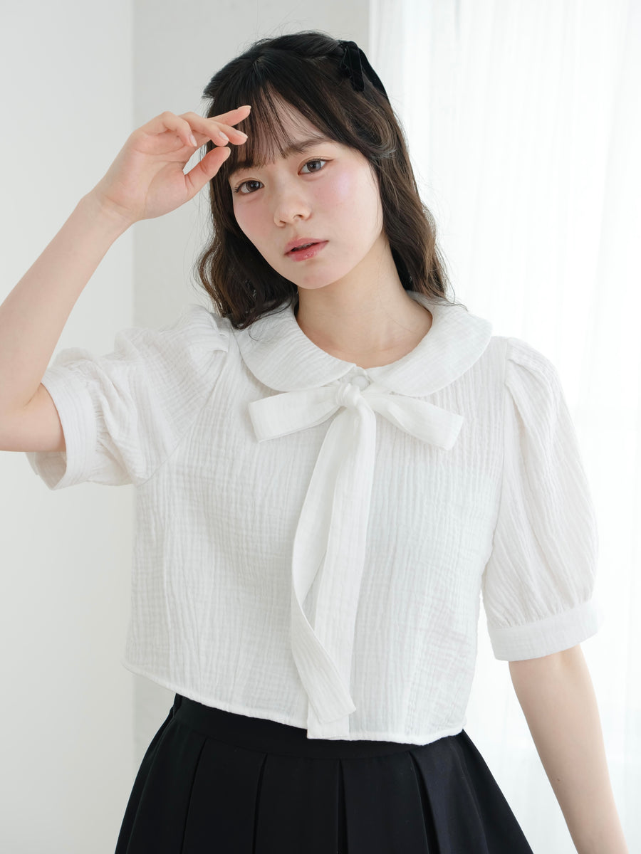 まるえりガーゼサマーブラウス【7月21日発売】