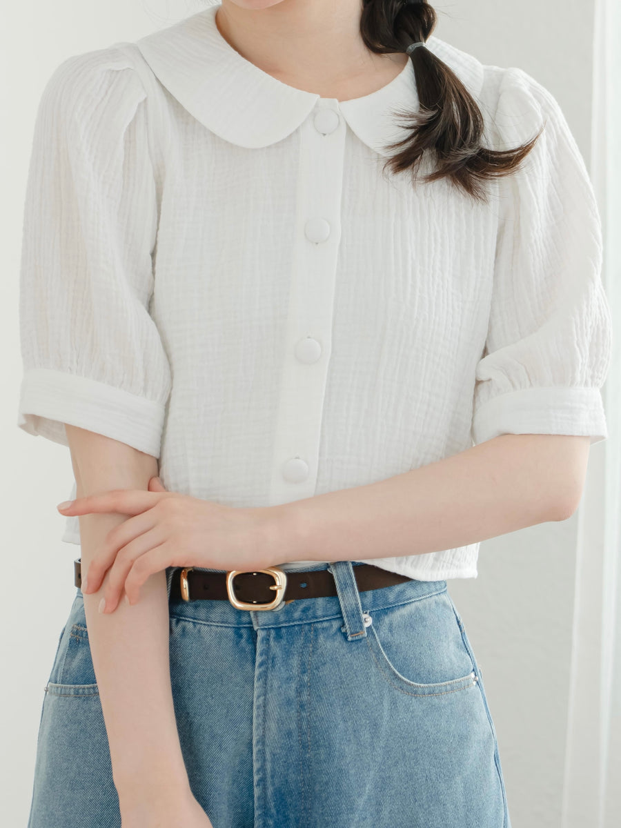 まるえりガーゼサマーブラウス【7月21日発売】