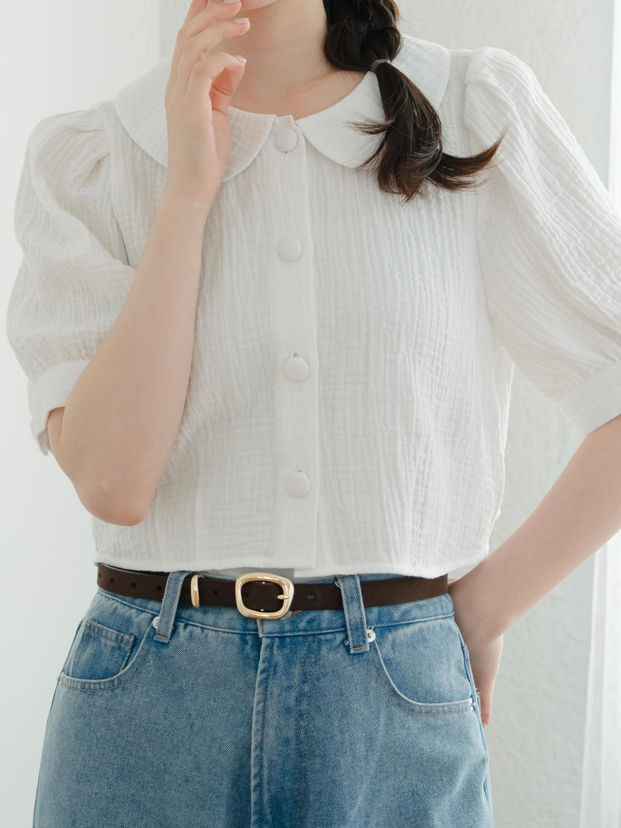 まるえりガーゼサマーブラウス【7月21日発売】