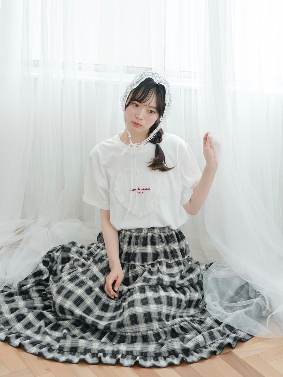 チェックロングスカート【7月14日発売】