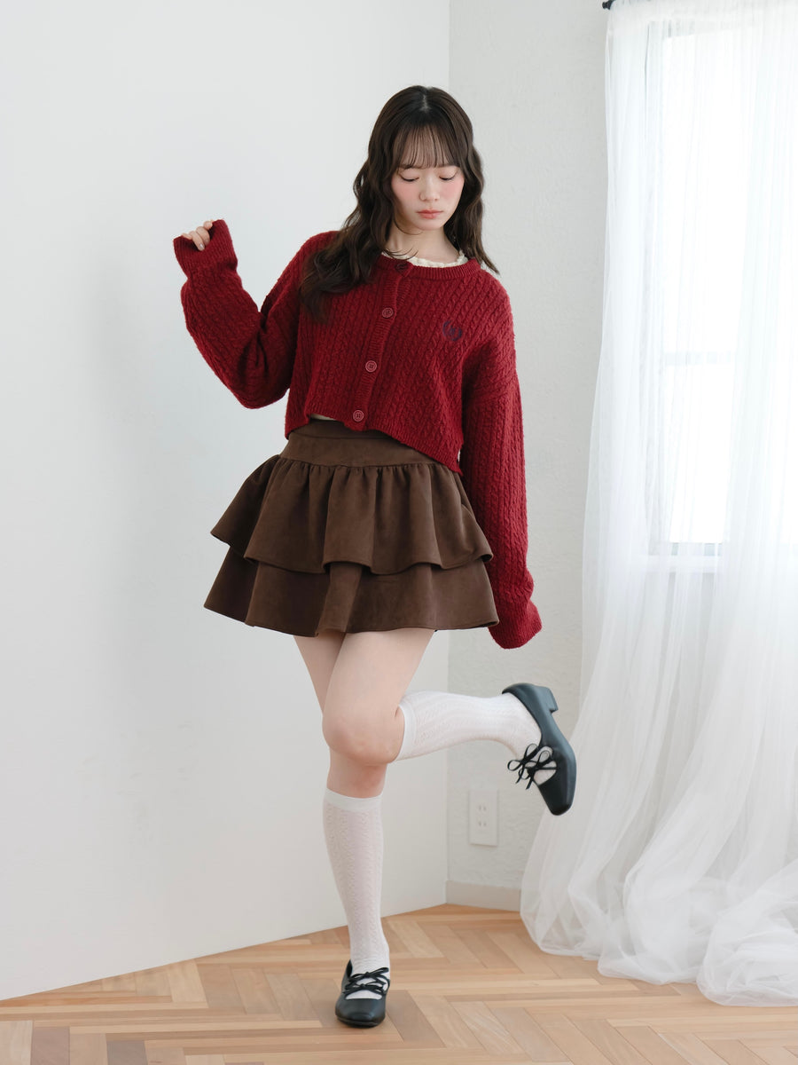 フェイクスエードミニスカート【10月27日発売開始】