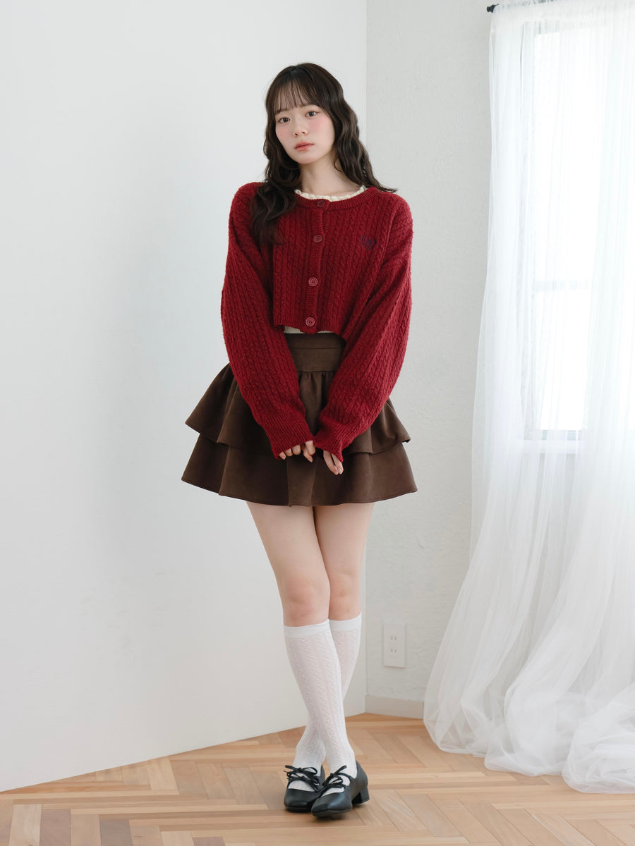 フェイクスエードミニスカート【10月27日発売開始】