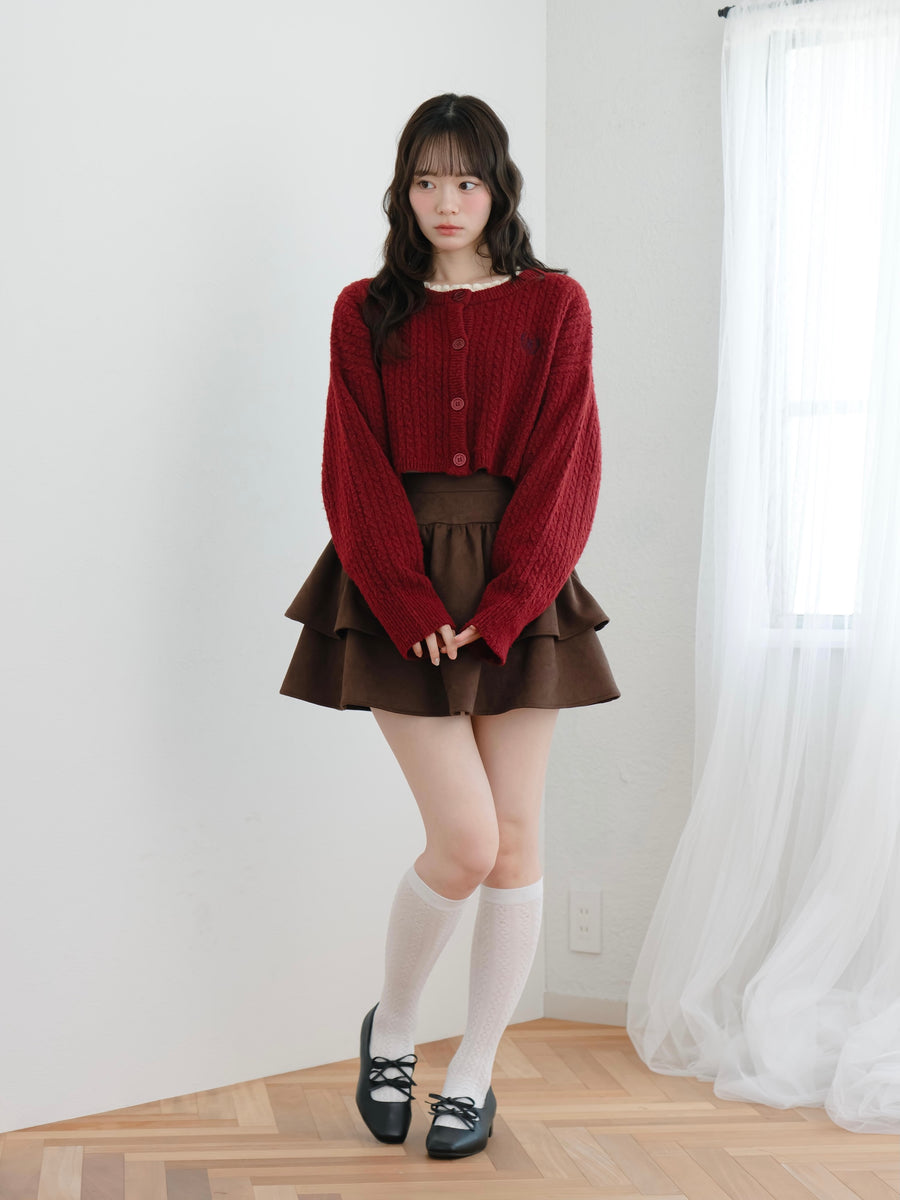 フェイクスエードミニスカート【10月27日発売開始】