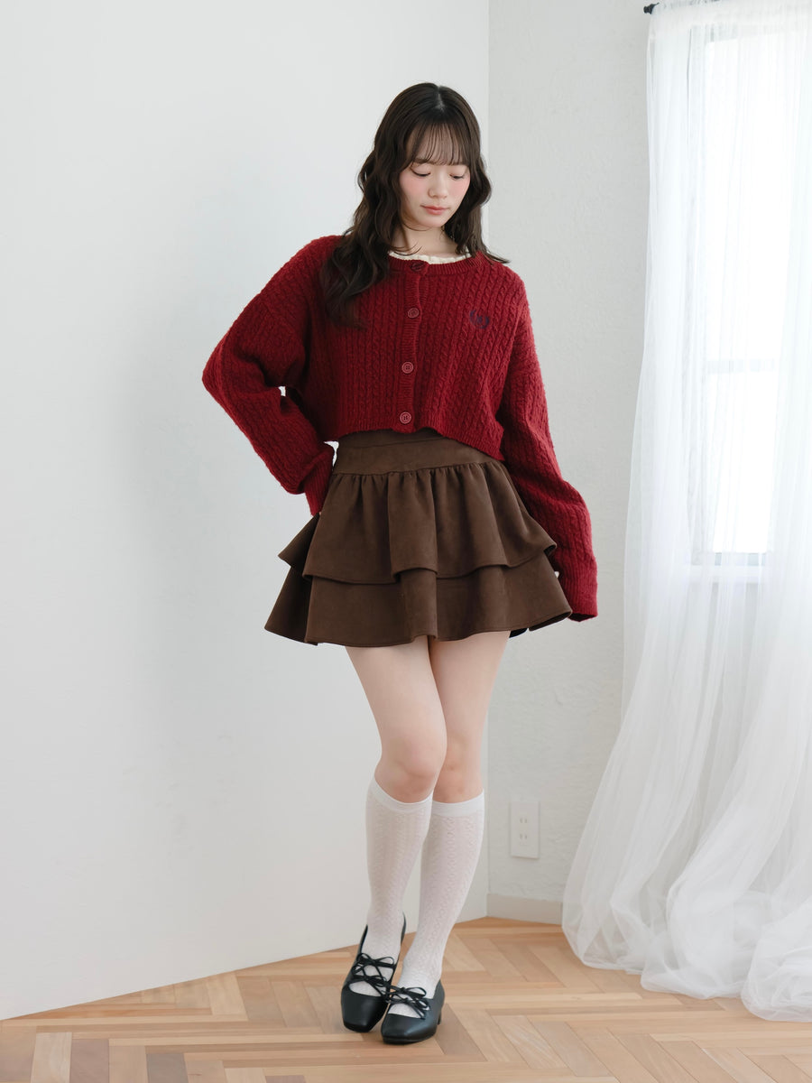 フェイクスエードミニスカート【10月27日発売開始】