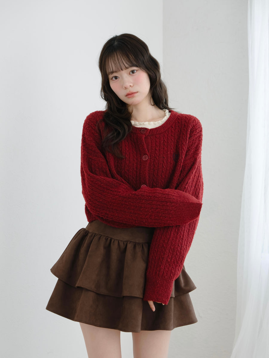 フェイクスエードミニスカート【10月27日発売開始】