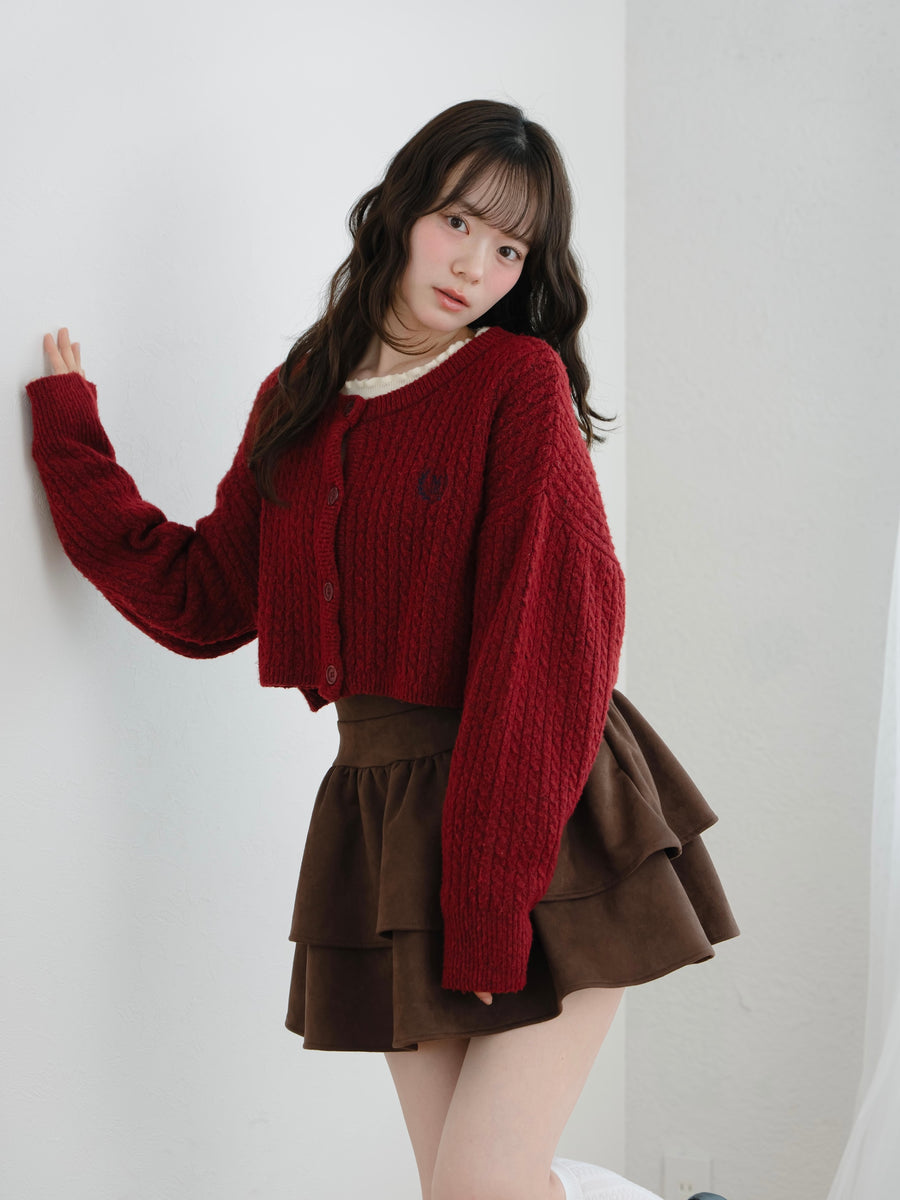 フェイクスエードミニスカート【10月27日発売開始】