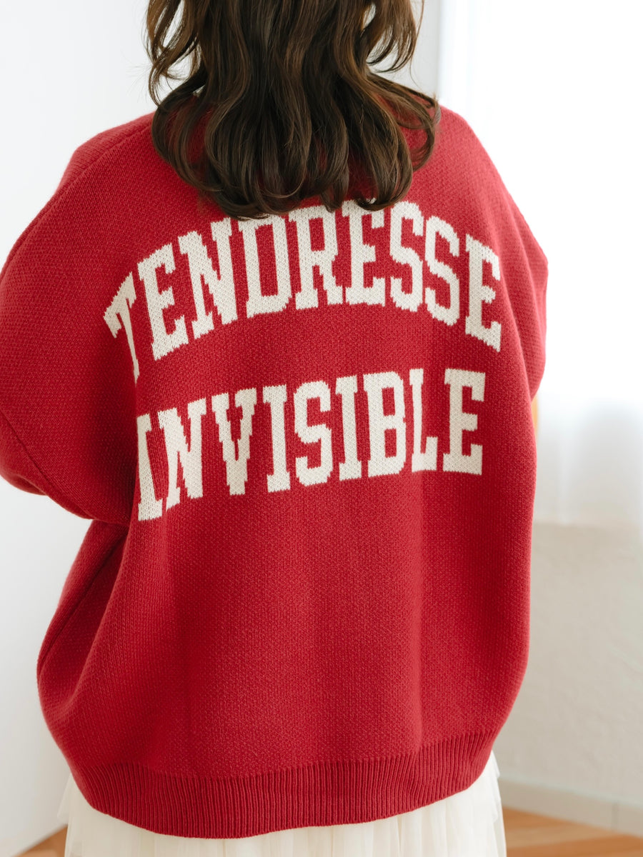 オーバーサイズカレッジニット