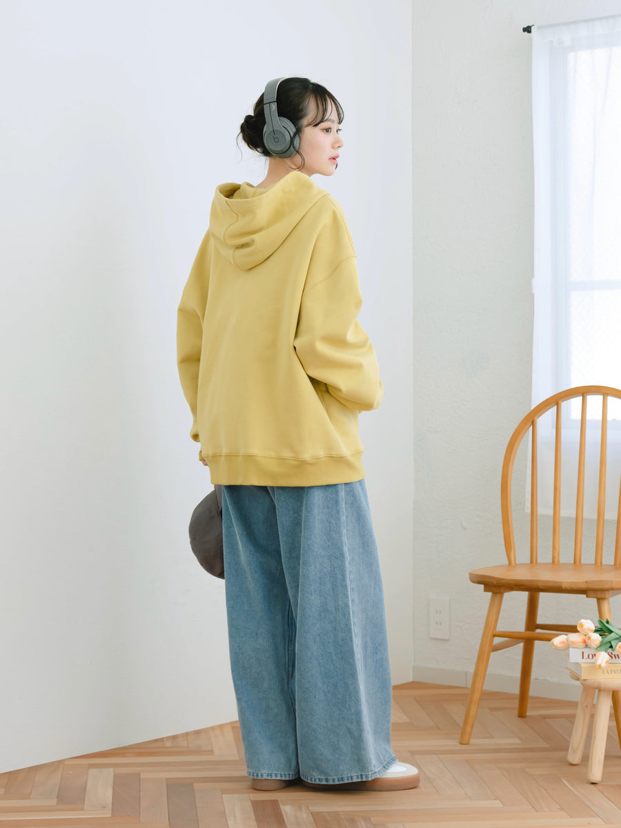 Oversized zip hoodie