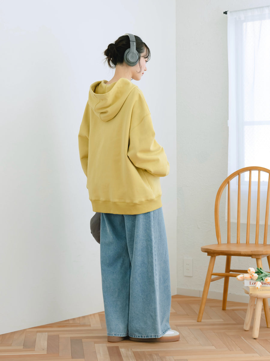 Oversized zip hoodie