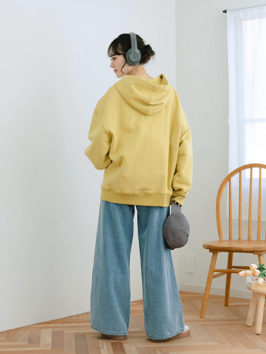 Oversized zip hoodie