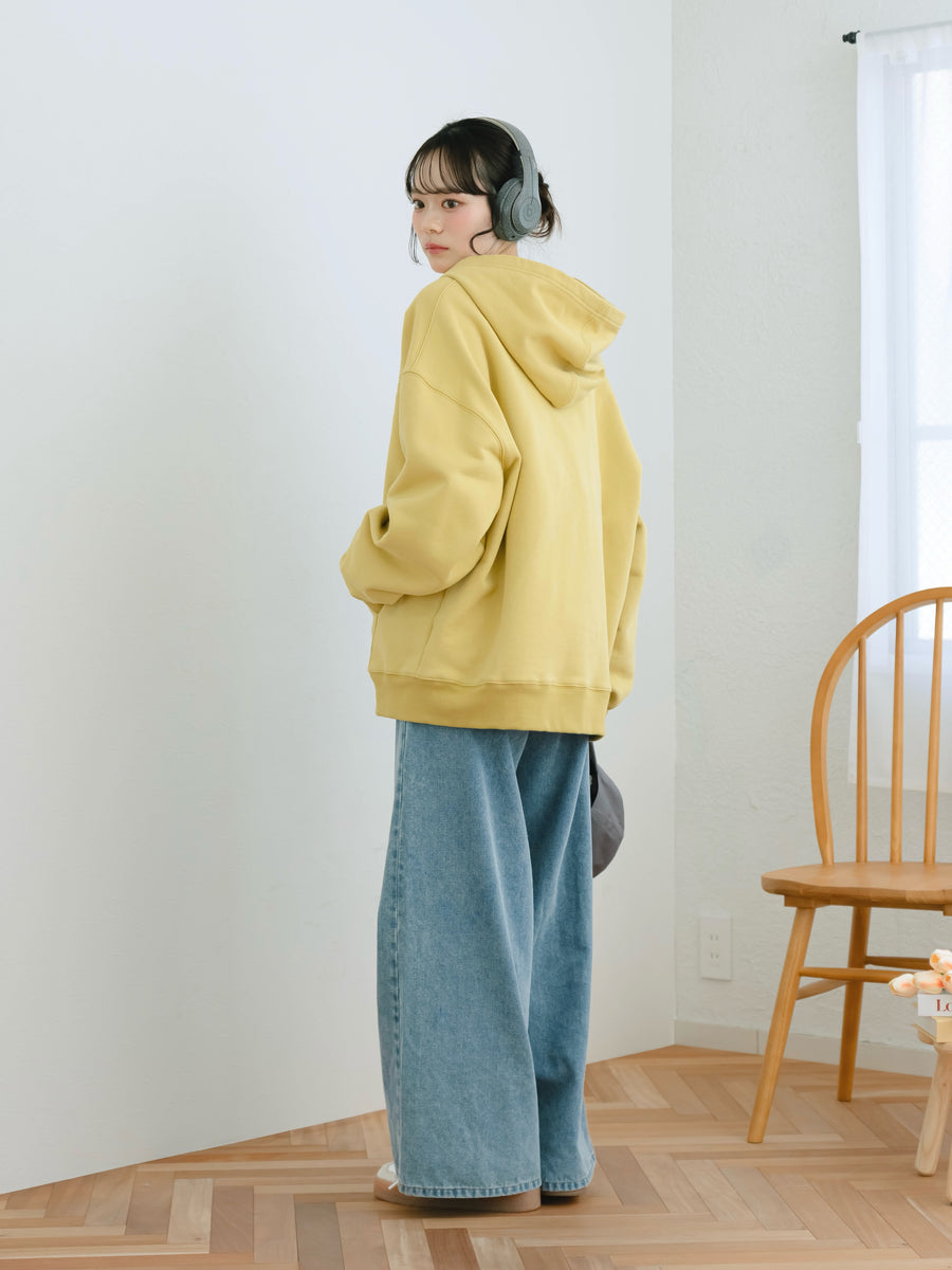 Oversized zip hoodie