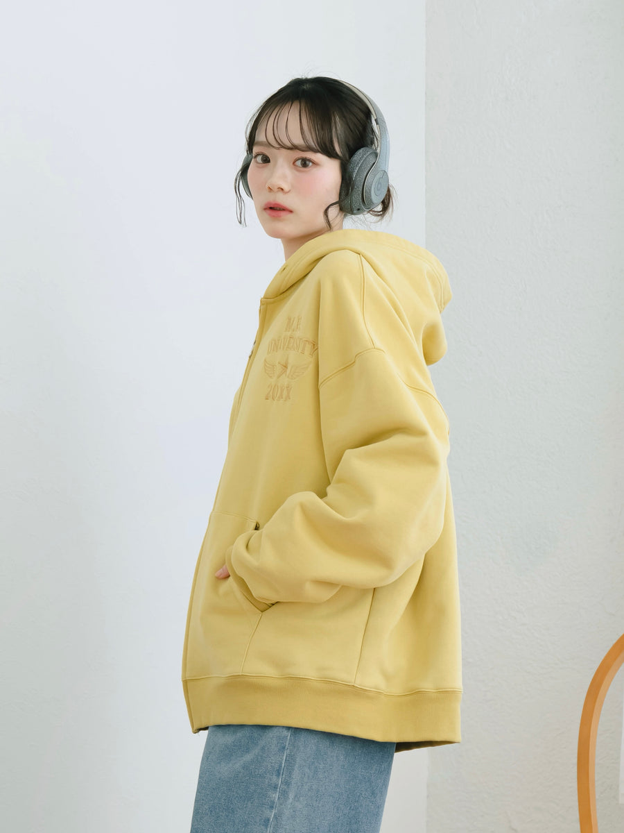 Oversized zip hoodie