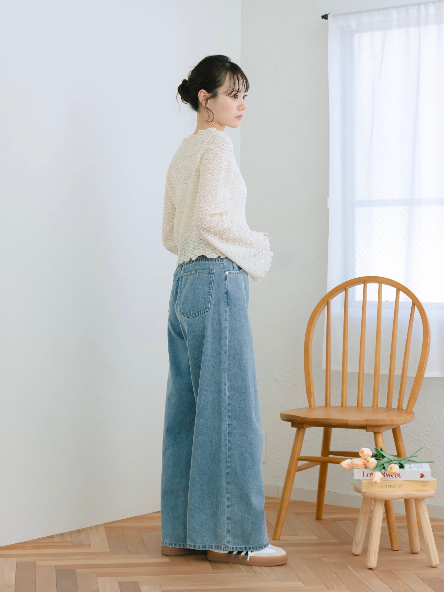 ワイドレッグデニムパンツ【新色追加】 – mero boutique 2018