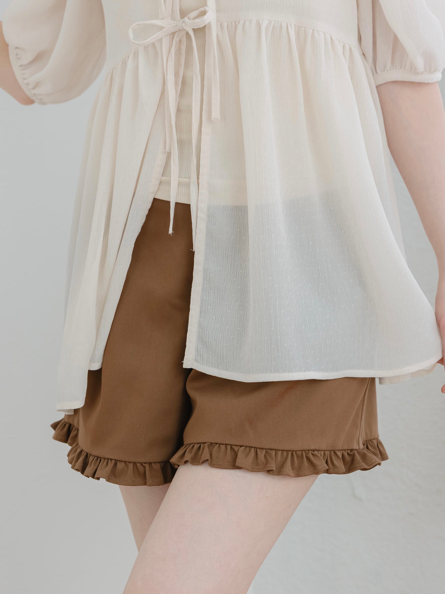 フリルショートパンツ