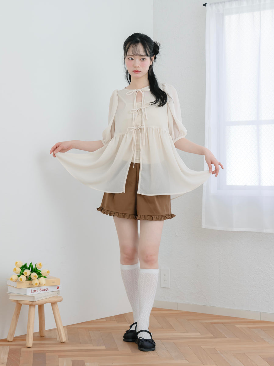 フリルショートパンツ
