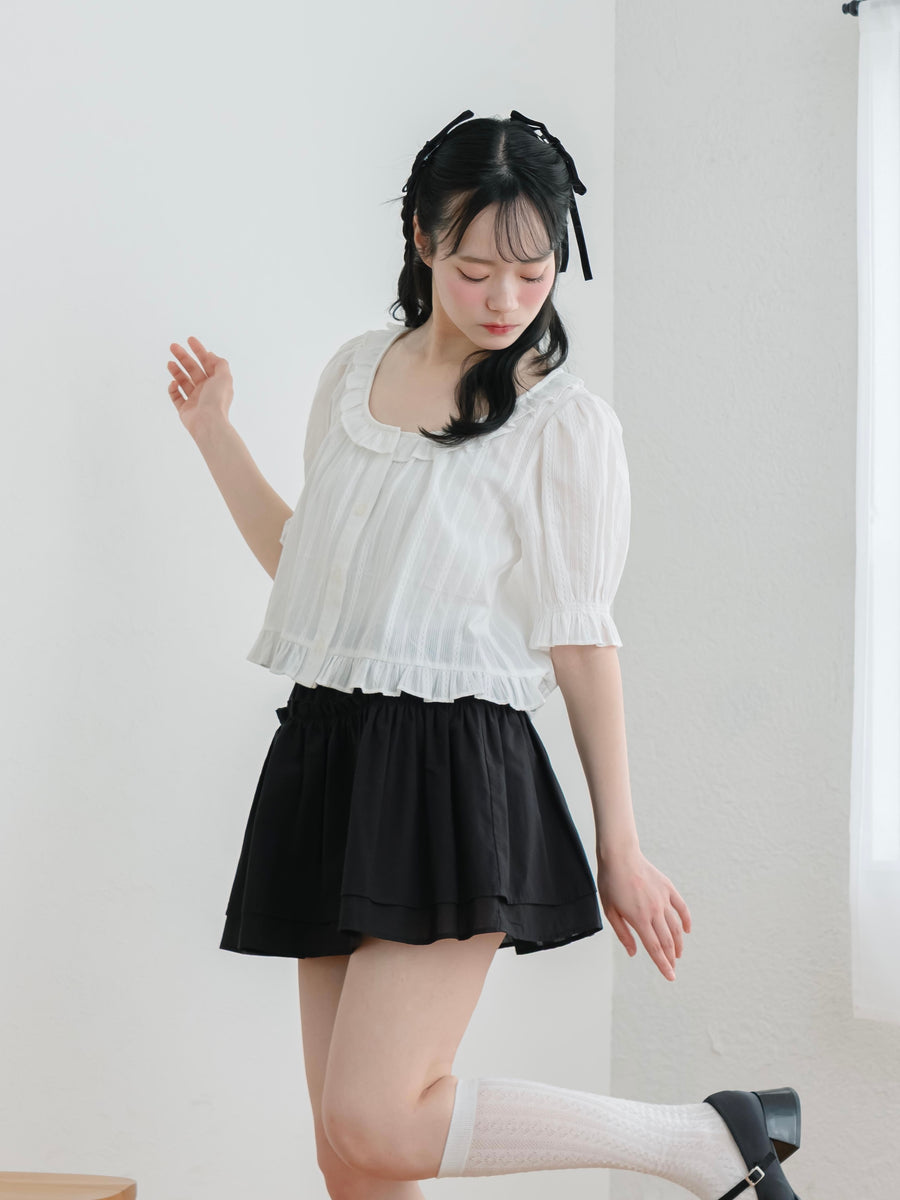 フリルフレアミニスカート【6月9日発売】