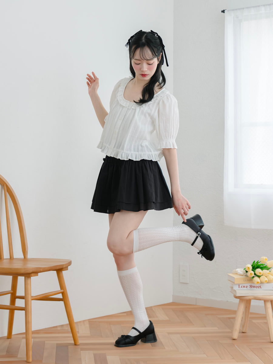 フリルフレアミニスカート【6月9日発売】