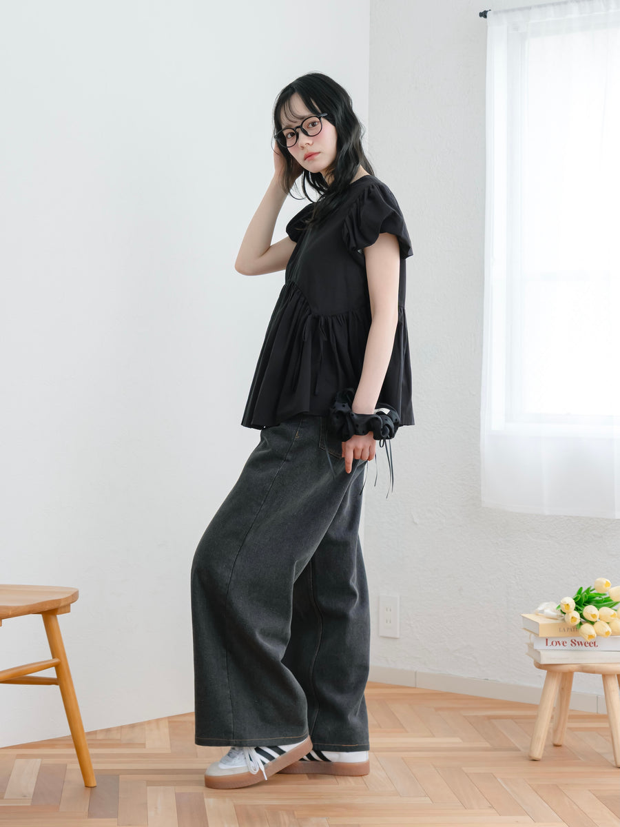 リボンフレアセミシアートップス【6月9日発売】