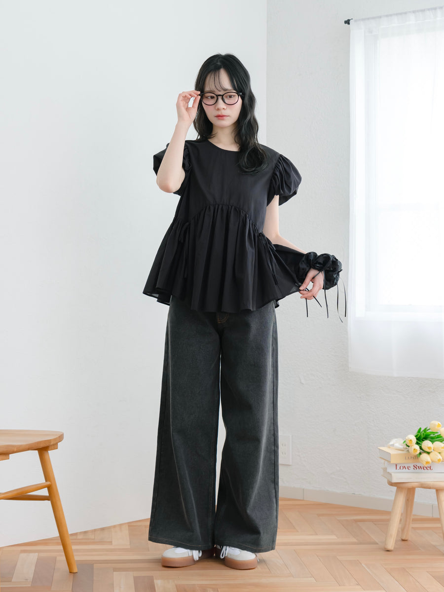 リボンフレアセミシアートップス【6月9日発売】