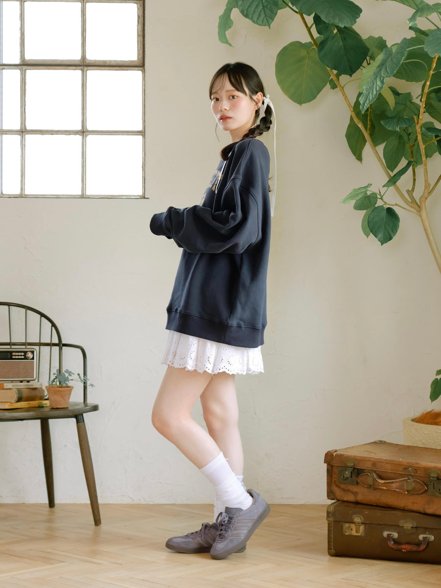 レースフレアミニスカート【10/14販売開始】