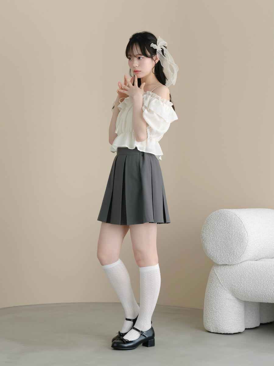 シアーオフショルブラウス【6月30日発売】