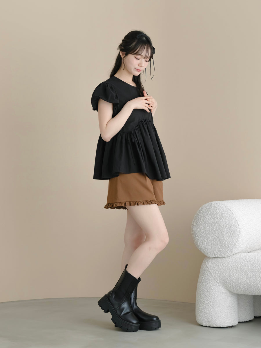 リボンフレアセミシアートップス【6月9日発売】