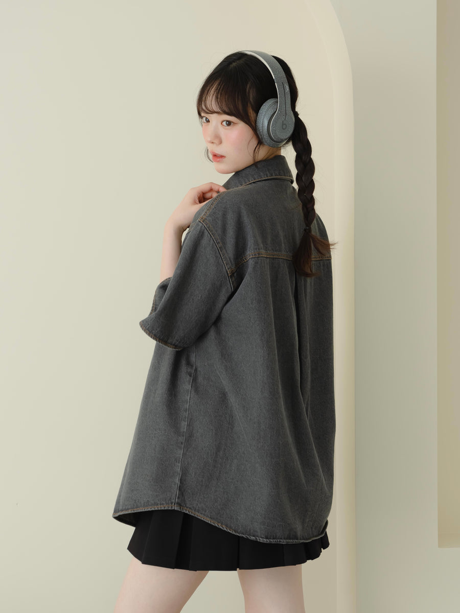 リボンデニムサマーシャツ【8月11日発売】