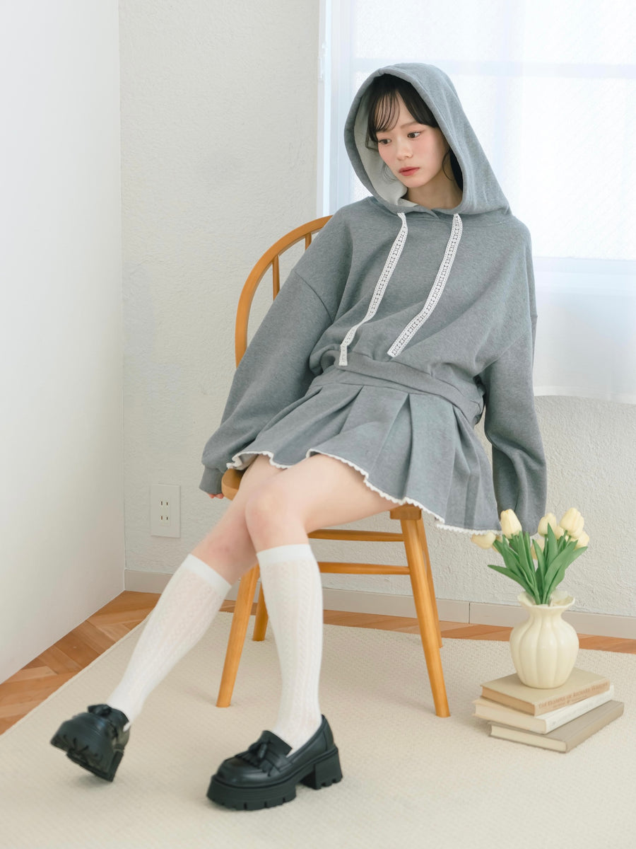 厚底タッセルローファー