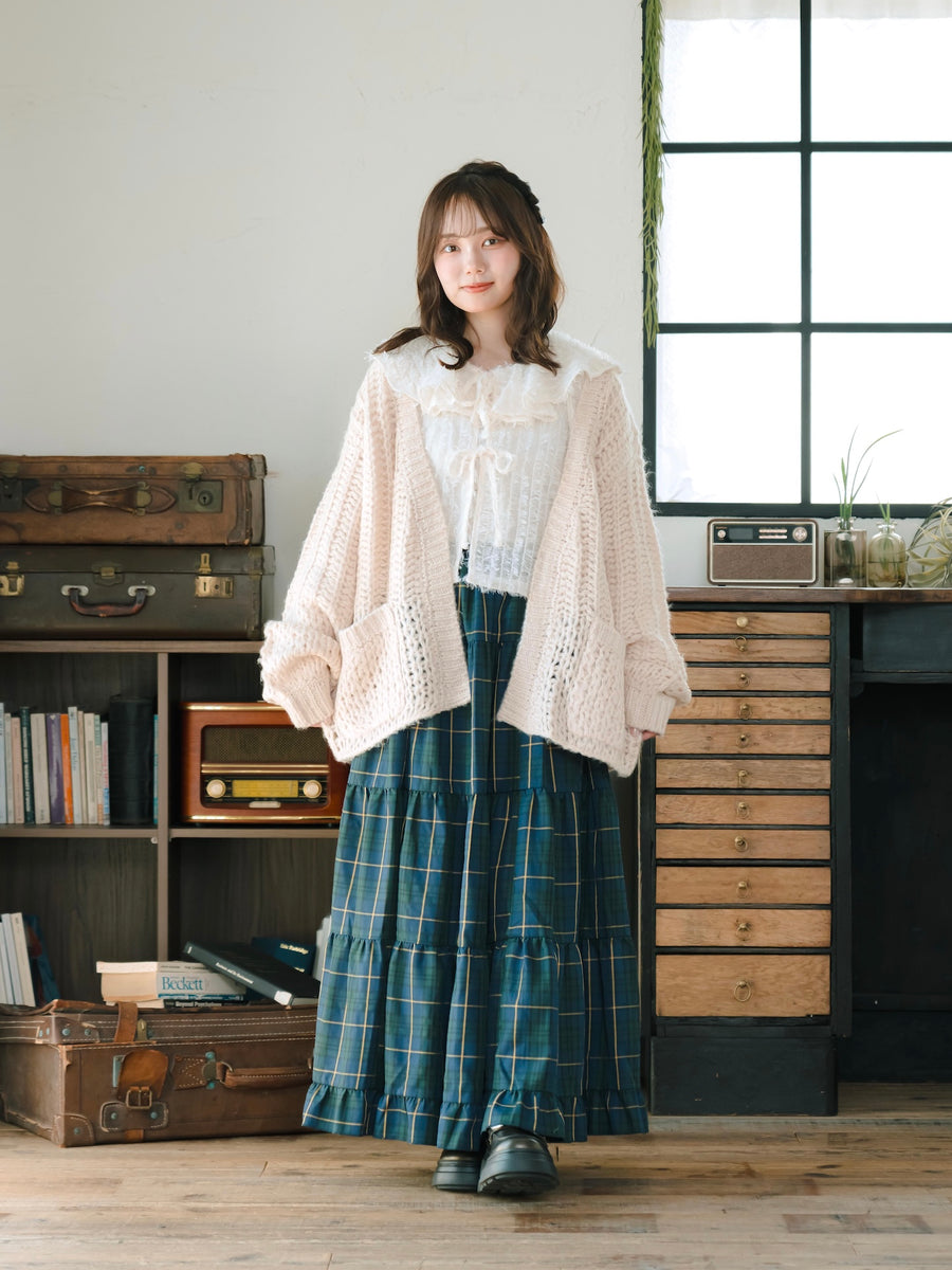 ローゲージニットカーディガン