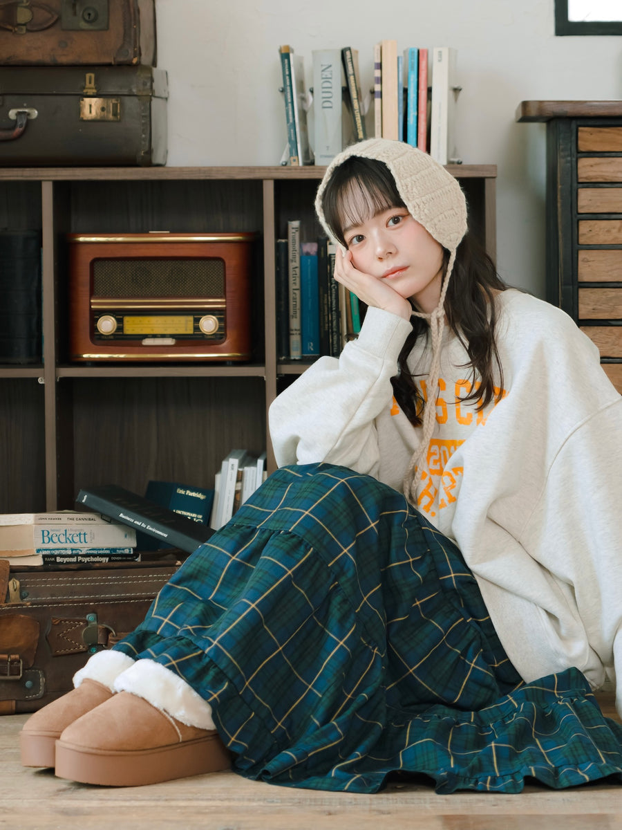 チェックティアードスカート