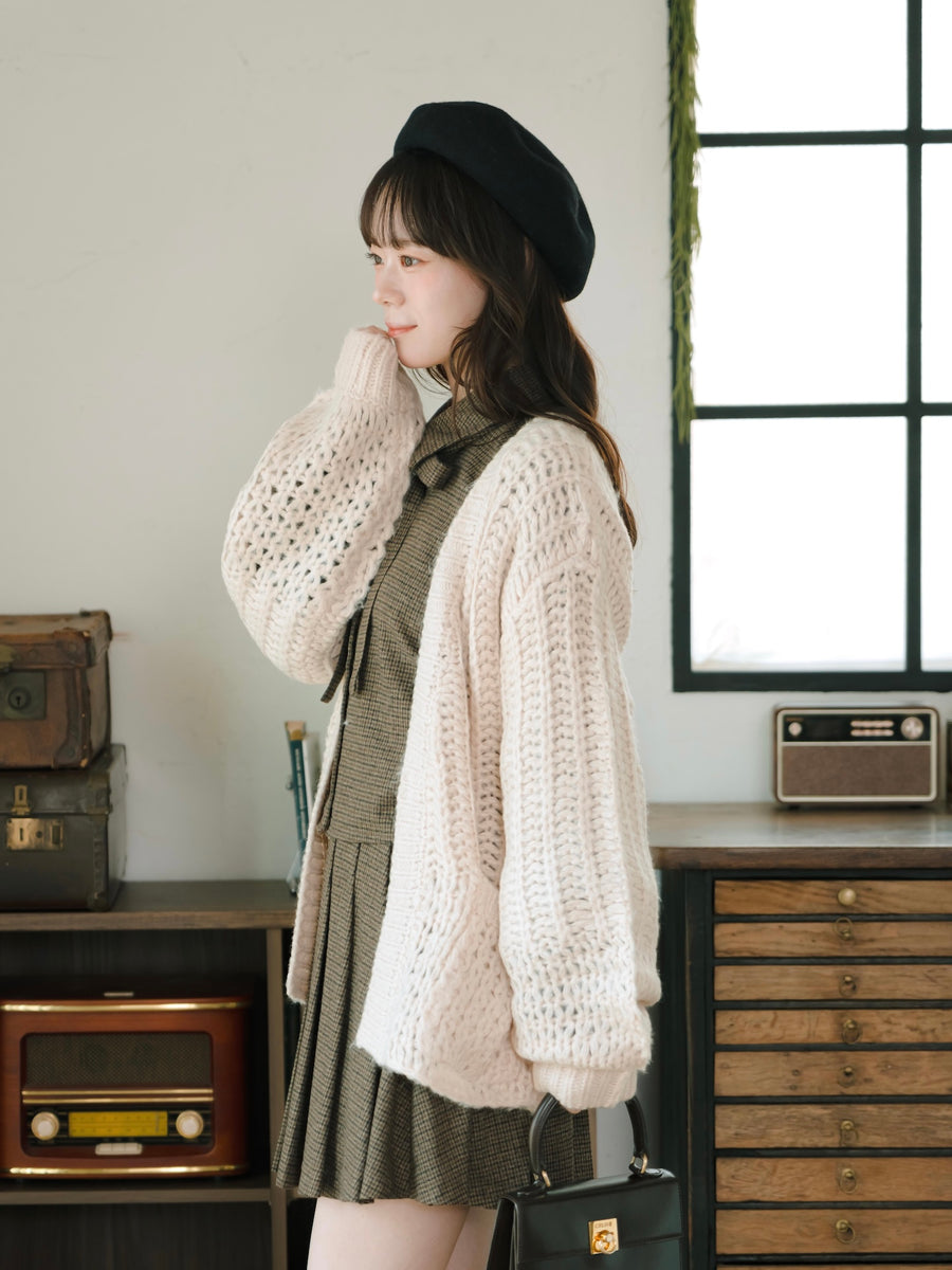 ローゲージニットカーディガン