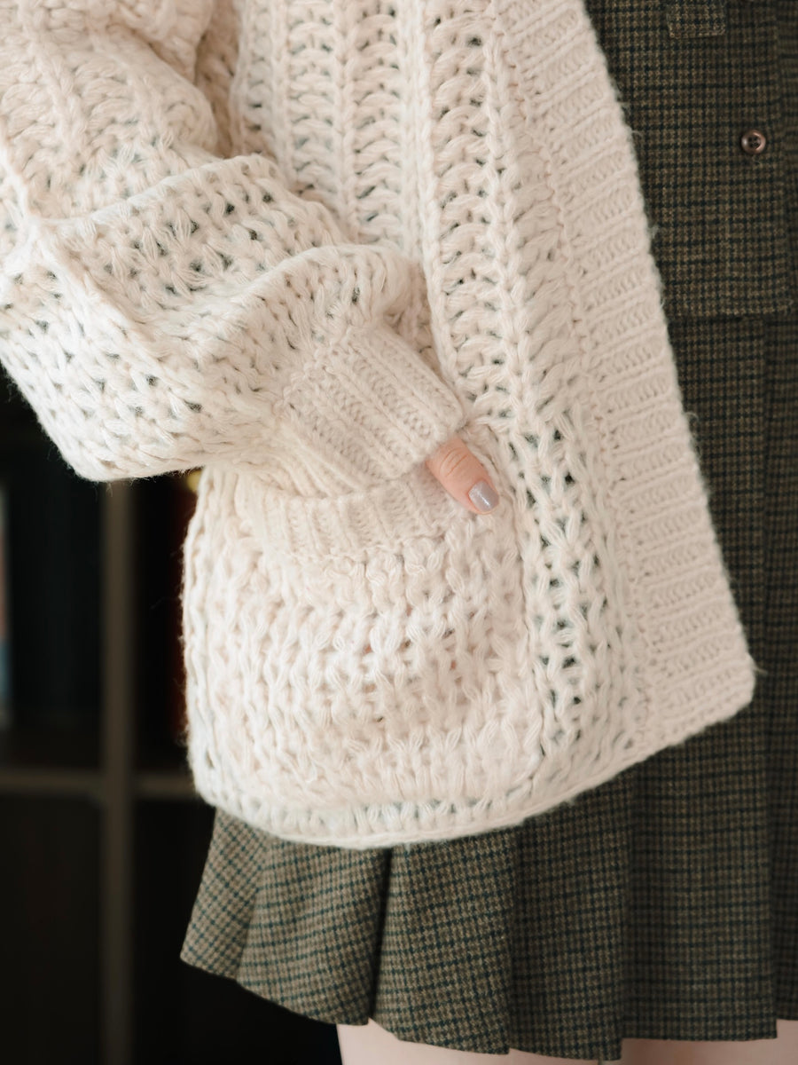 ローゲージニットカーディガン