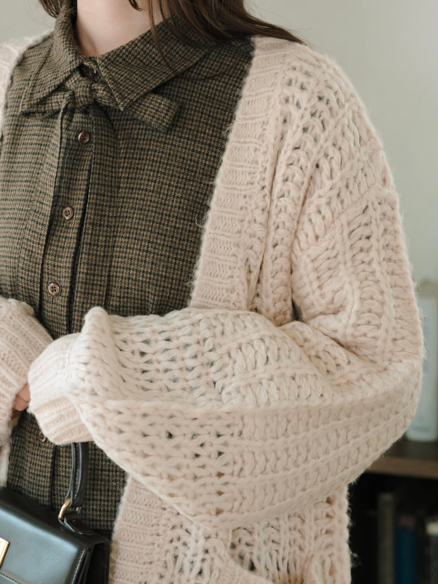 ローゲージニットカーディガン